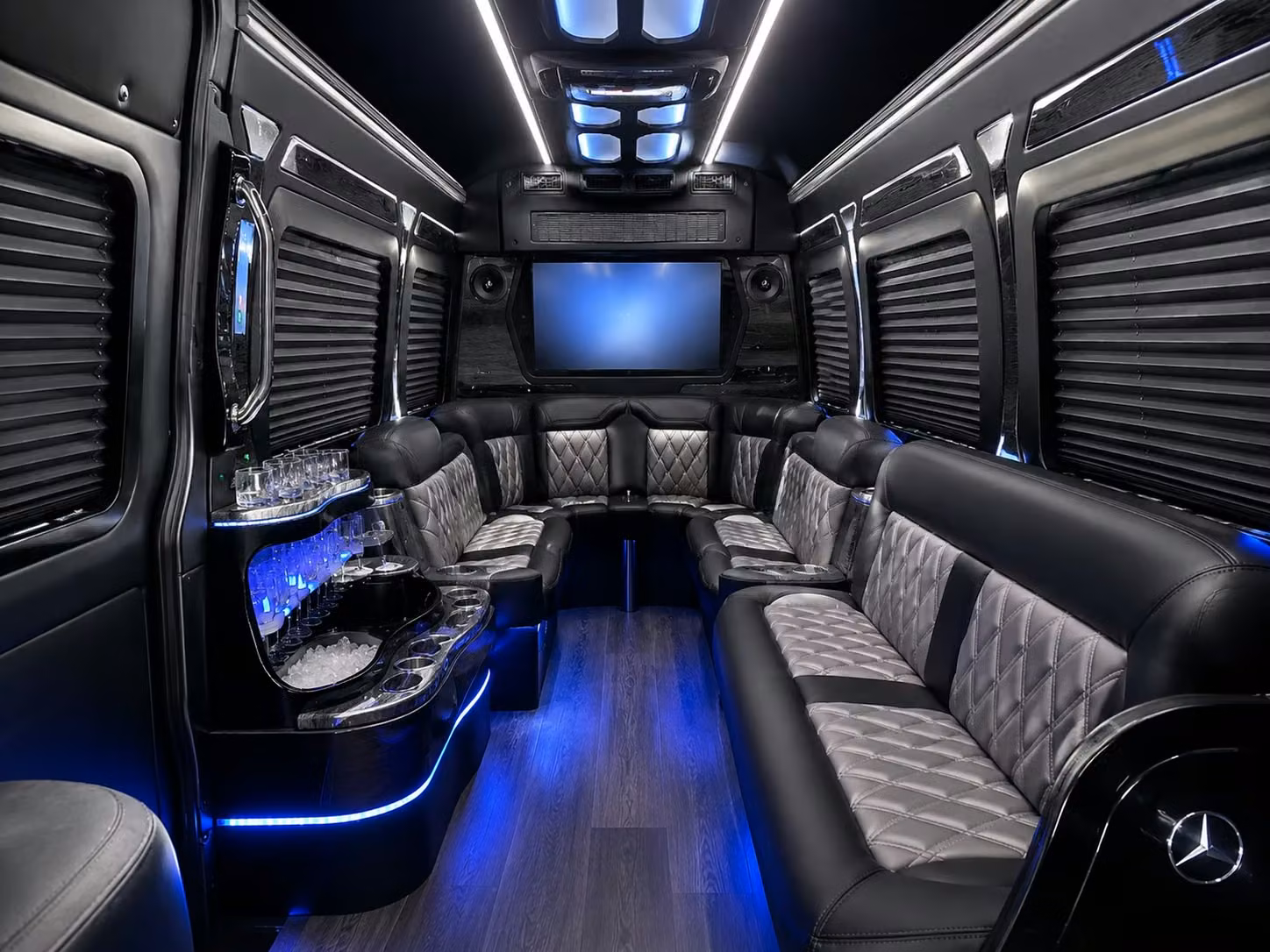 sprinter van transportation for groups and events across orange